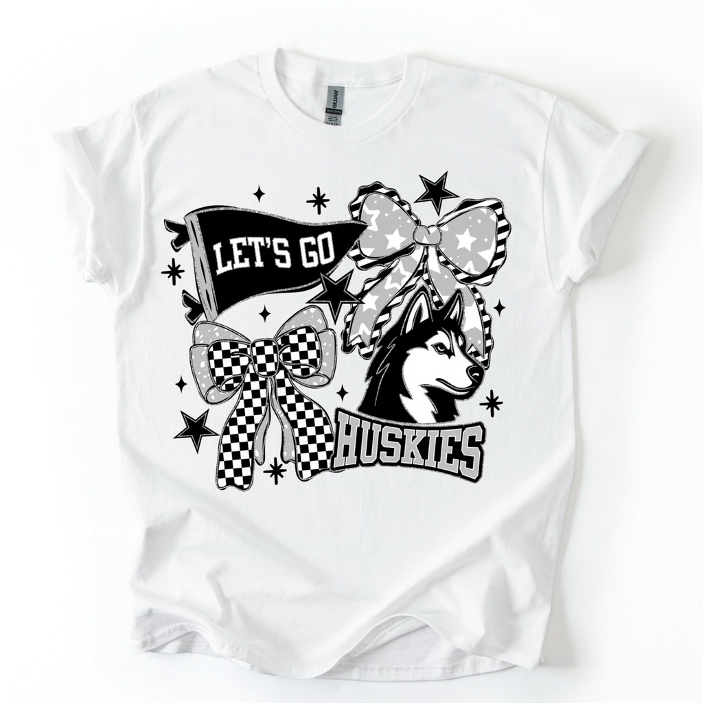 Huskies Bow Collage Tee