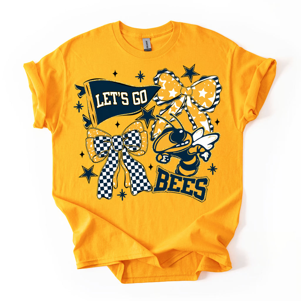 Bees Bow Collage Tee
