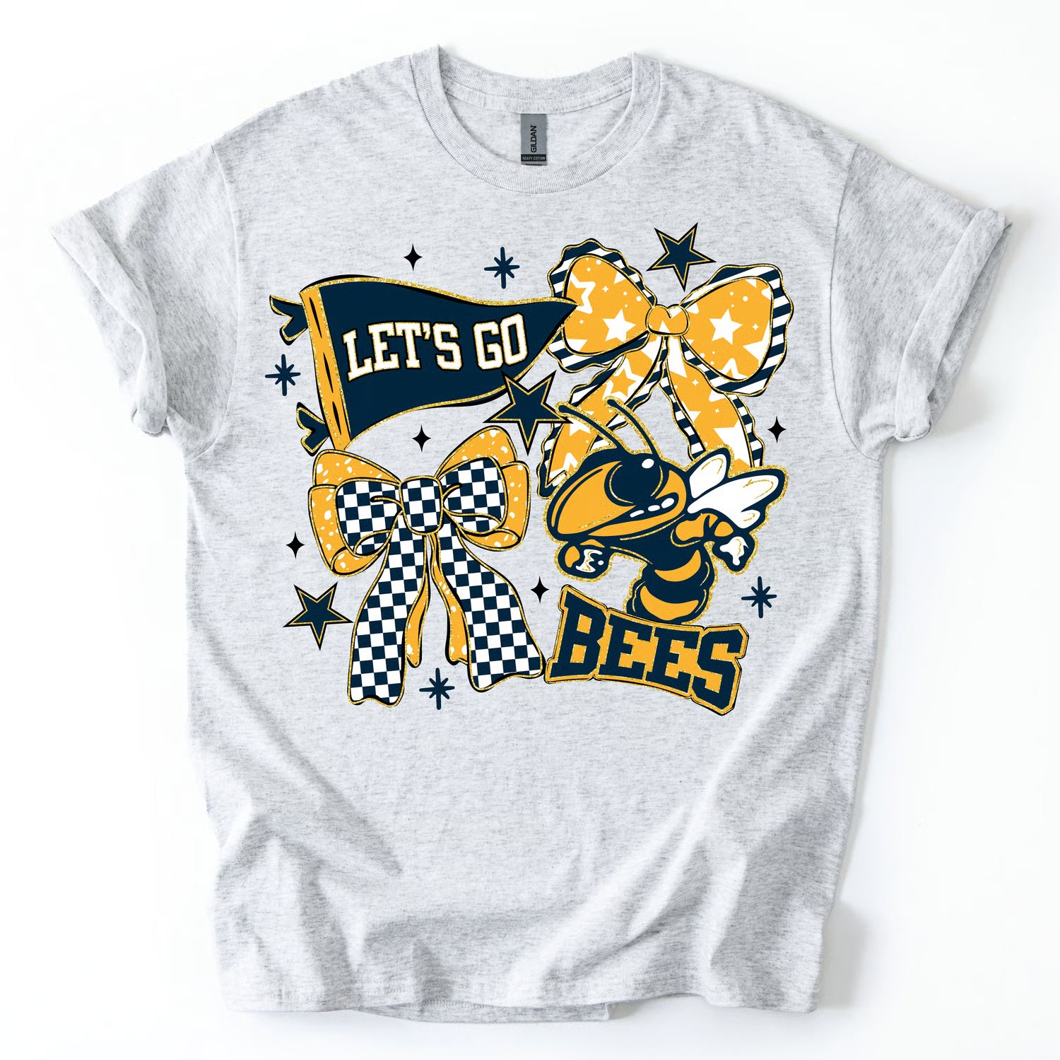 Bees Bow Collage Tee