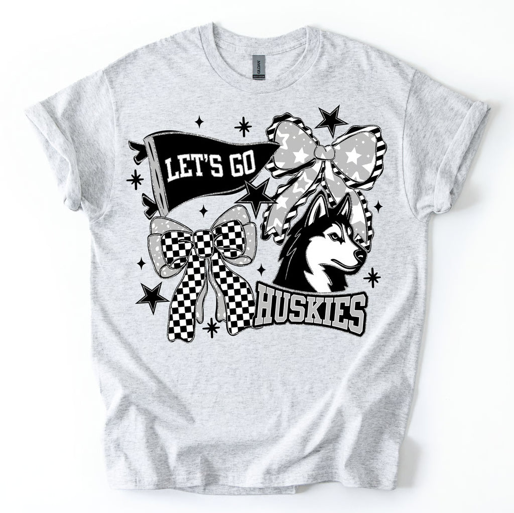 Huskies Bow Collage Tee